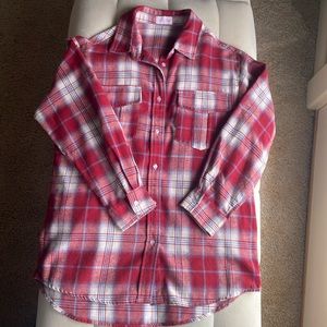Pink Lily flannel shirt size M